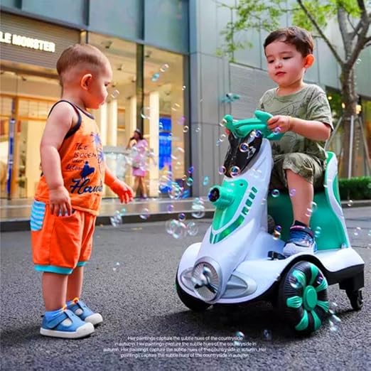 Electric Ride - On Scooter for Kids with Bubble Blower © - Zambeel