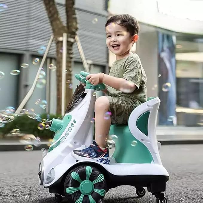 Electric Ride - On Scooter for Kids with Bubble Blower © - Zambeel