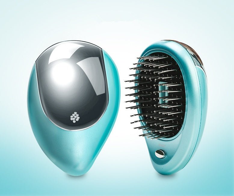 Electric Sound Wave Vibration Magnetic Massage Comb Portable Negative Ion Hair Comb - Zambeel