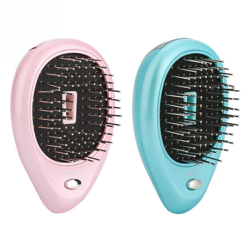 Electric Sound Wave Vibration Magnetic Massage Comb Portable Negative Ion Hair Comb - Zambeel