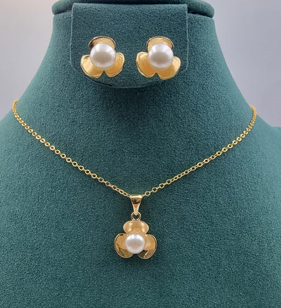 Elegant Gold - Toned Necklace & Earring Sets - Zambeel