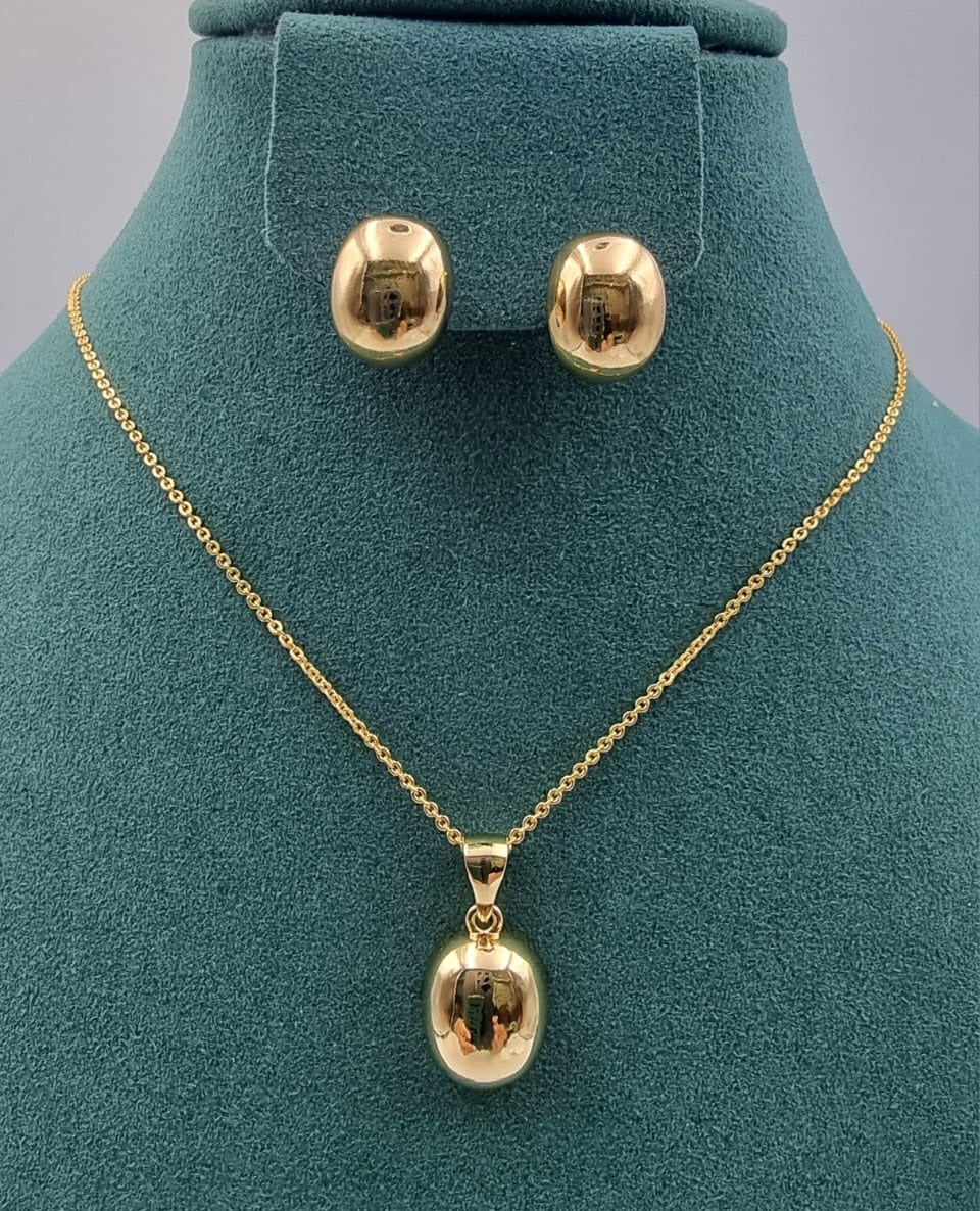 Elegant Gold - Toned Necklace & Earring Sets - Zambeel