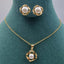 Elegant Gold - Toned Necklace & Earring Sets - Zambeel