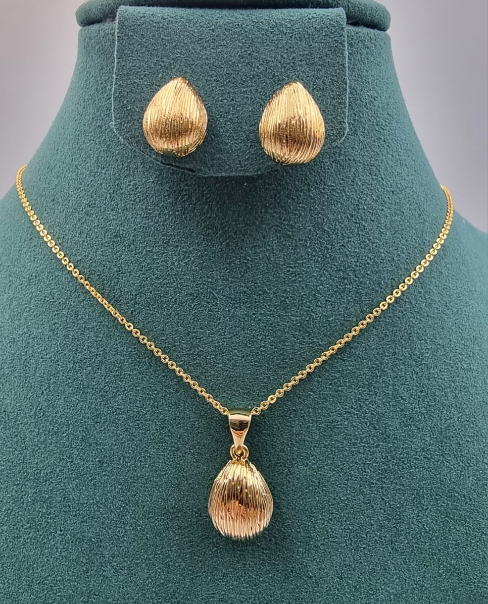 Elegant Gold - Toned Necklace & Earring Sets - Zambeel