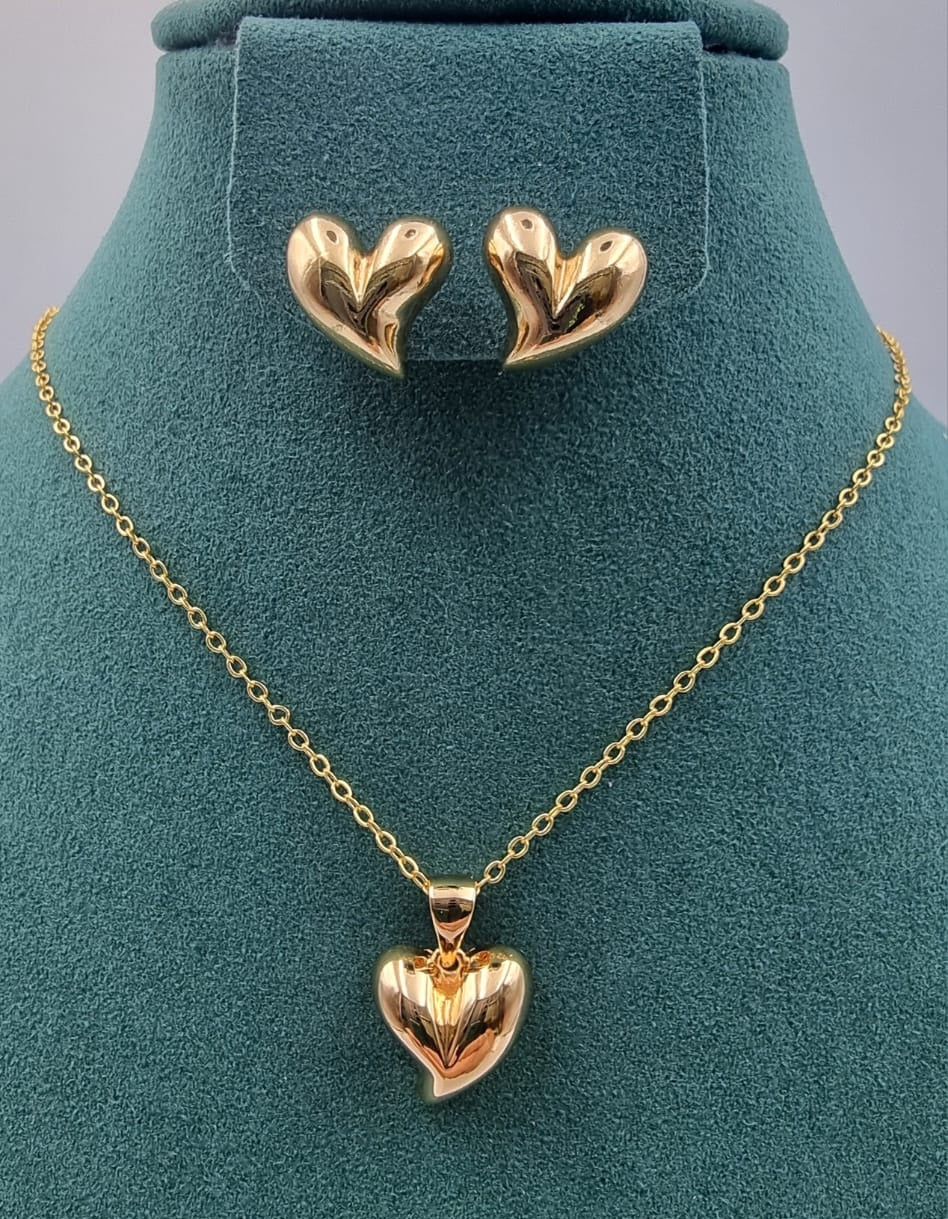 Elegant Gold - Toned Necklace & Earring Sets - Zambeel