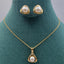 Elegant Gold - Toned Necklace & Earring Sets - Zambeel