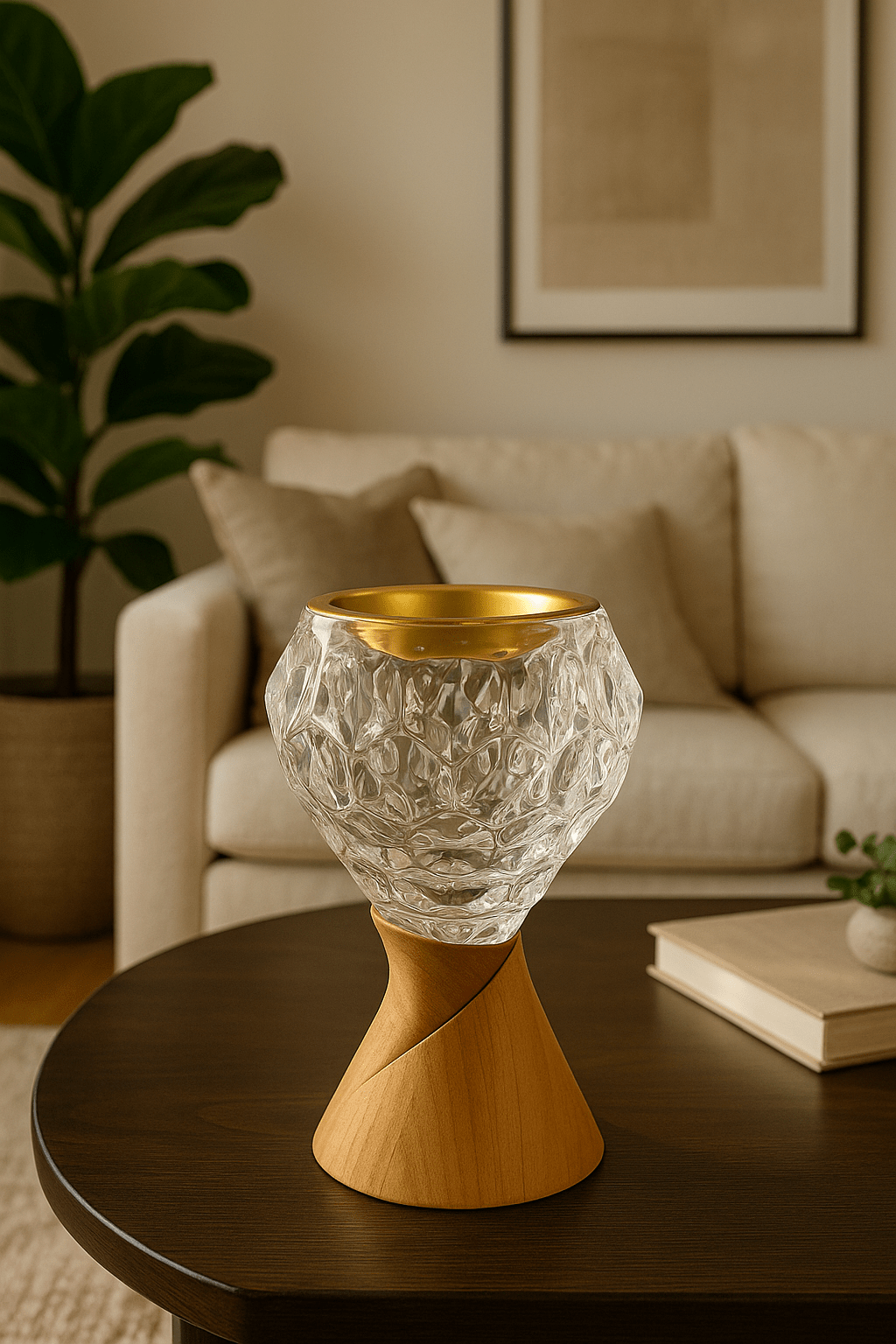 Elegant Wooden & Crystal Bakhoor Holders - Zambeel