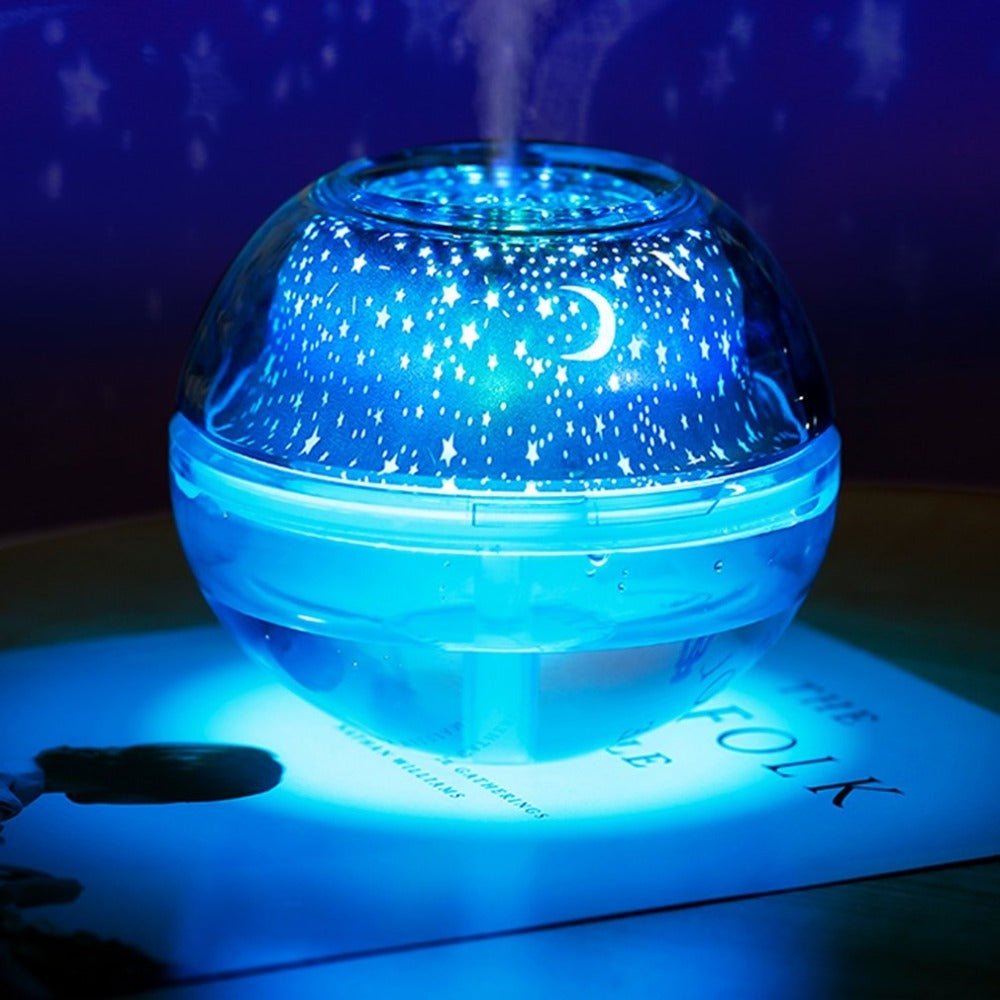 Essential Oil Diffuser LED Projector Light Crystal Night Lamp - Zambeel