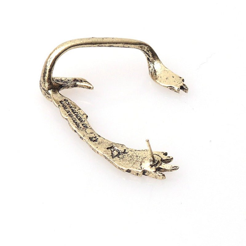 European And American Goths Sweet Cool Vintage Crow Earrings - Zambeel