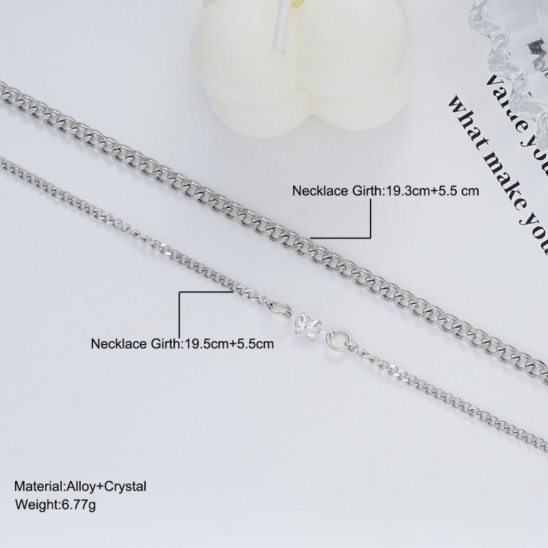 European And American Ins Special - interest Design High - grade Bracelet Suit Stainless Steel - Zambeel