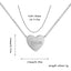 European And American Loving Heart Zircon Mother's Day Corrosion Letter Mom Geometric Brass Double Open Peach Heart Necklace - Zambeel