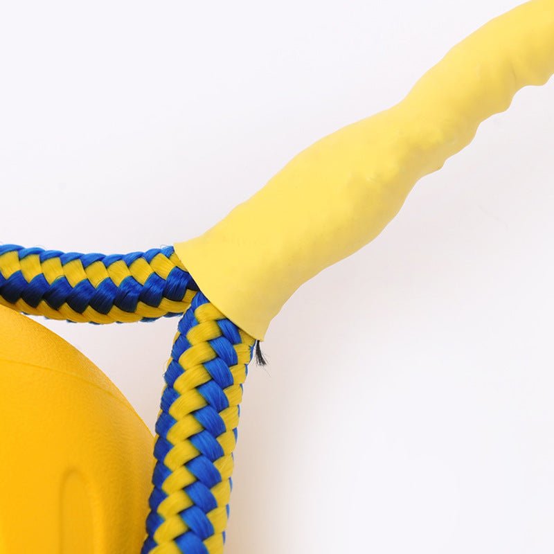 EVA Floating Pet Dog Training Ball Puppy Bite Resistant Ball With Rope Pet Training Ball Chew Toys For Pet Supplies - Zambeel