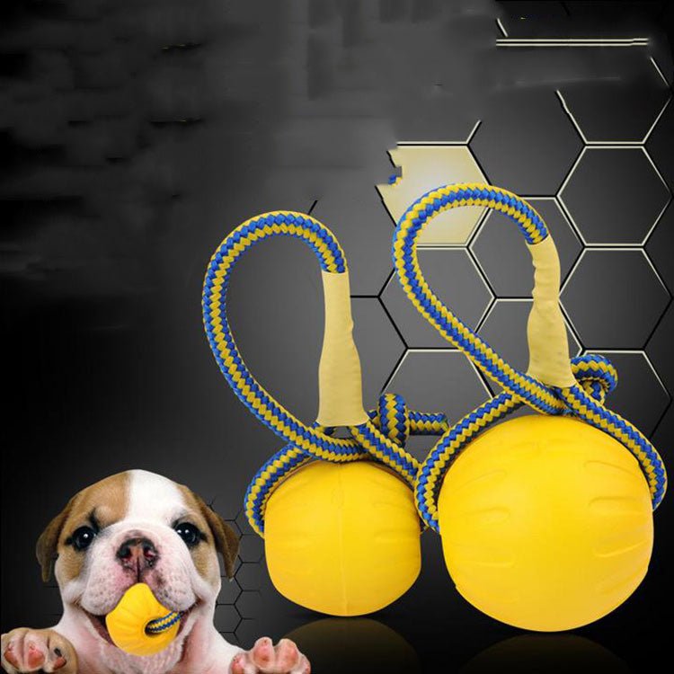 EVA Floating Pet Dog Training Ball Puppy Bite Resistant Ball With Rope Pet Training Ball Chew Toys For Pet Supplies - Zambeel