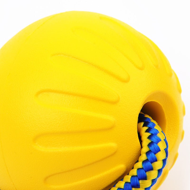 EVA Floating Pet Dog Training Ball Puppy Bite Resistant Ball With Rope Pet Training Ball Chew Toys For Pet Supplies - Zambeel