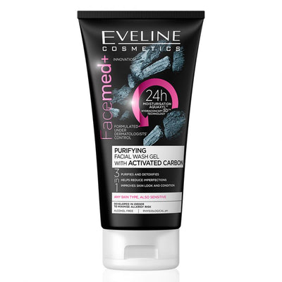 Eveline Cosmetics - Facemed+ Purifying Facial Wash Activated Carbon (Original) - Zambeel