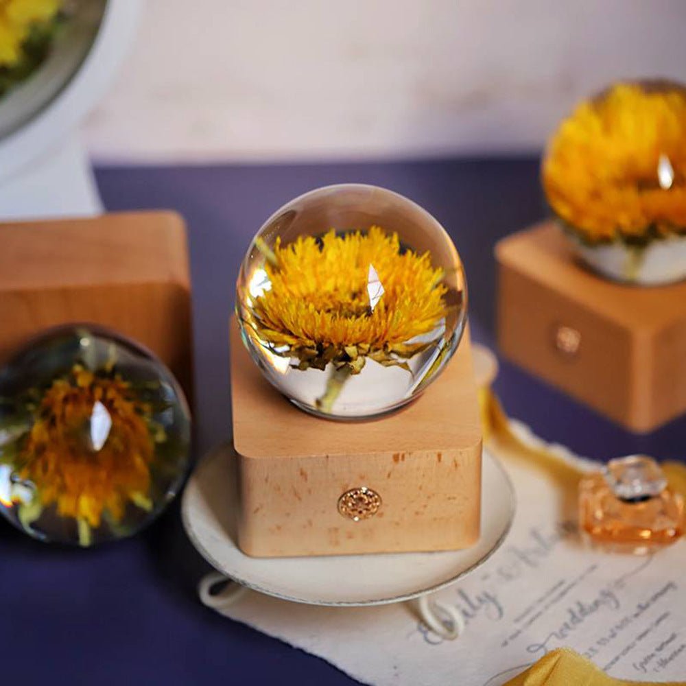 Everlasting Flower Sunflower Night Light Decoration Christmas Gift - Zambeel