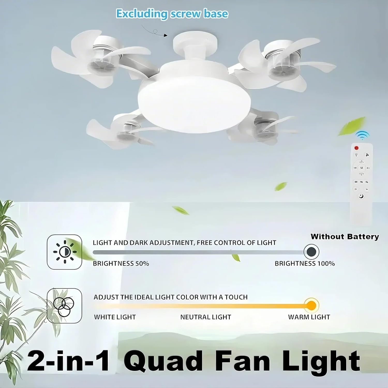 F4 - Multifunctional Fan Light - Zambeel