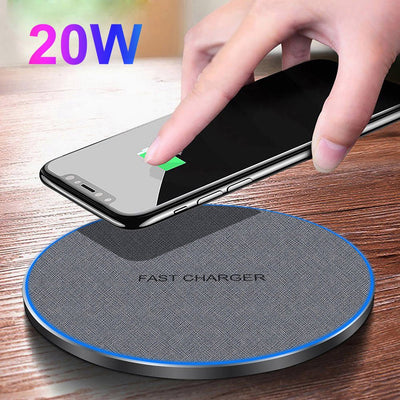 Fabric Disc Wireless Charger 20W Fast Charge - Zambeel