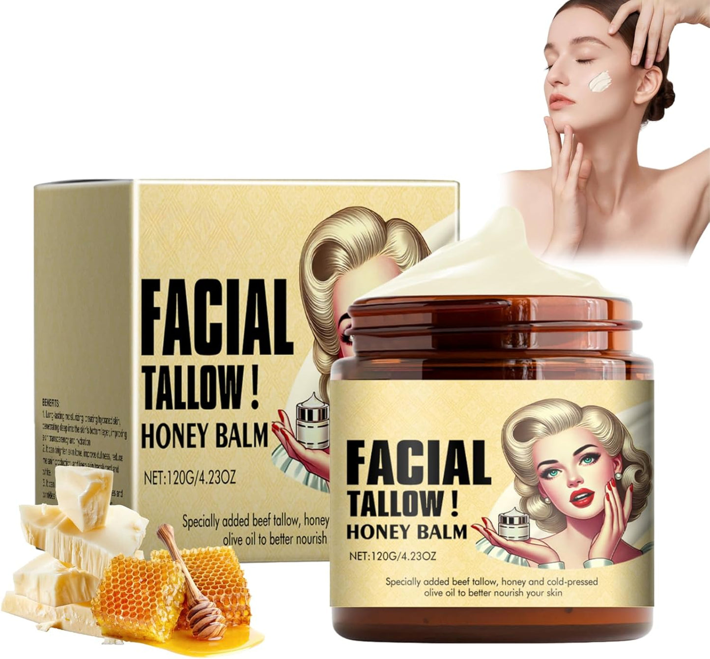 Facial Tallow Honey Balm - Zambeel