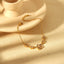 Fashion 18K Gold Plated Stainless Steel Inlaid Zircon Flower Bracelet - Zambeel