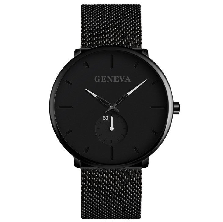 Fashion Casual Geneva Mens Watch Quartz Stainless Steel Brand Wristwatch Analog Watches Wrist - Zambeel