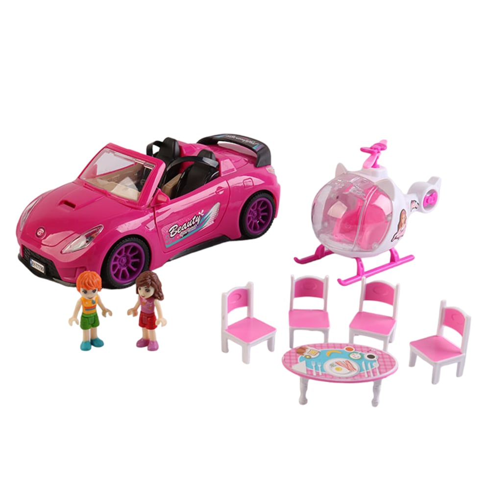 Fashion Sport Car & Helicopter Play Set - Zambeel