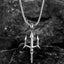 Fashion Stainless Steel Small Trident Necklace Ornament - Zambeel