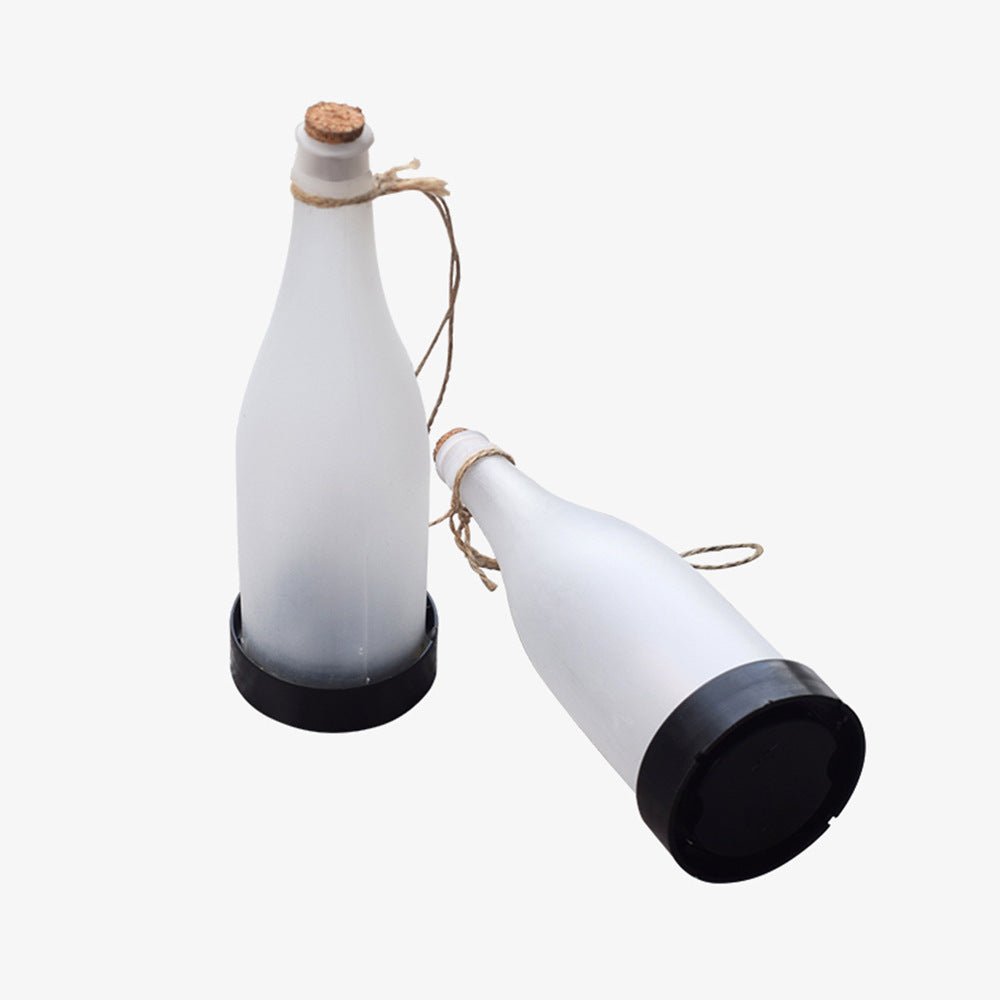 Fashionable New Solar LED Light Wine Bottle Flame Light Outdoor - Zambeel