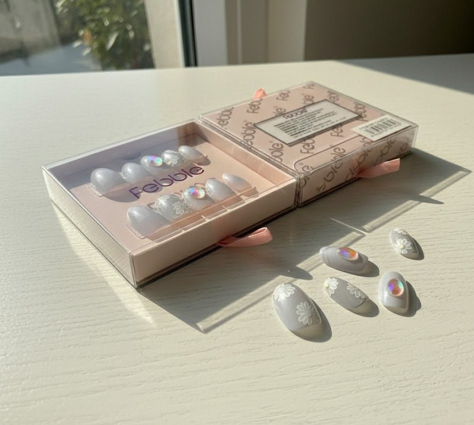 Febble - French Crystal Tip Press - On Nails (Original) - Zambeel