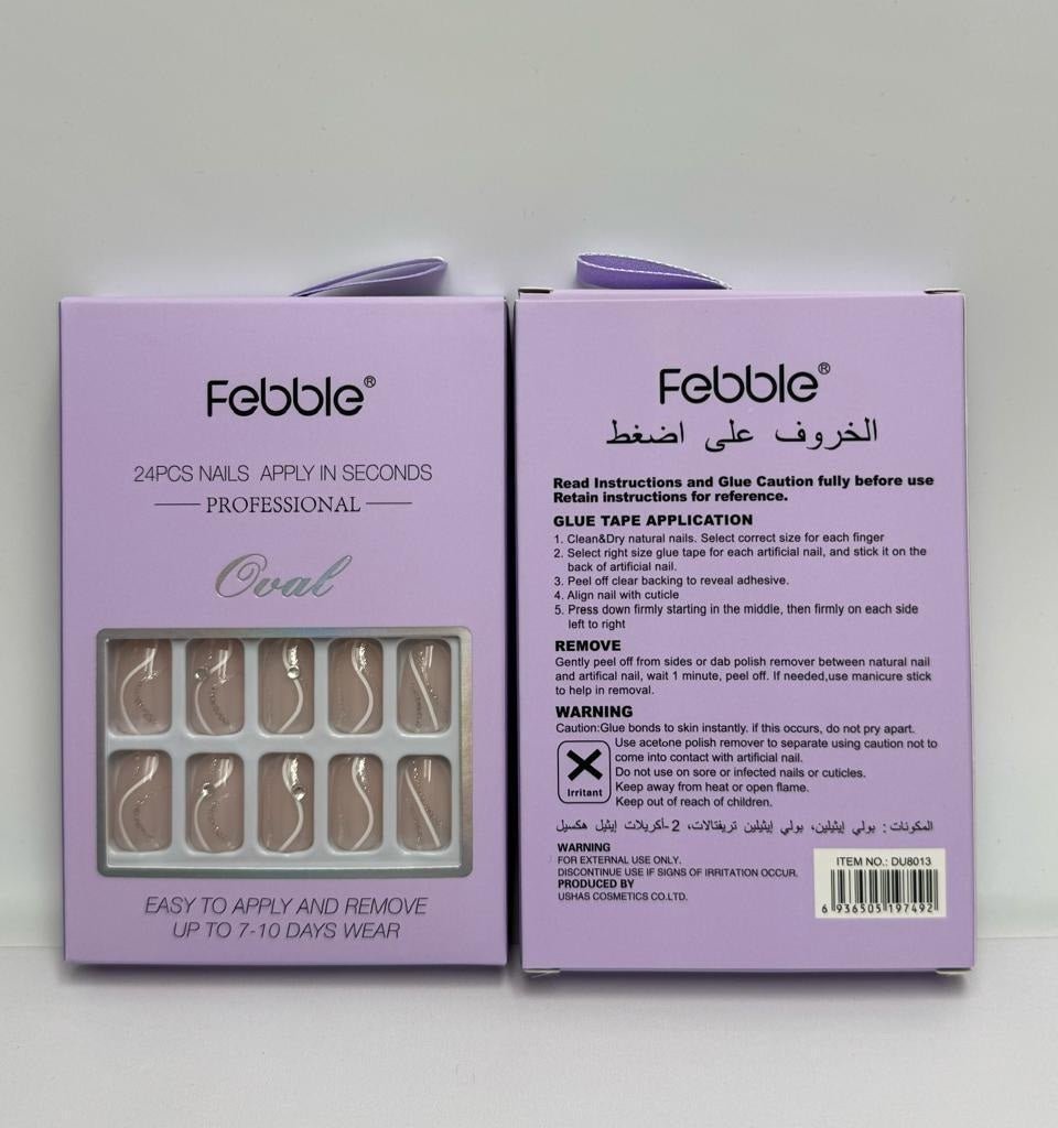 Febble - Natural Nude Stiletto Nails (Original) - Zambeel