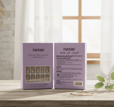 Febble - Natural Nude Stiletto Nails (Original) - Zambeel