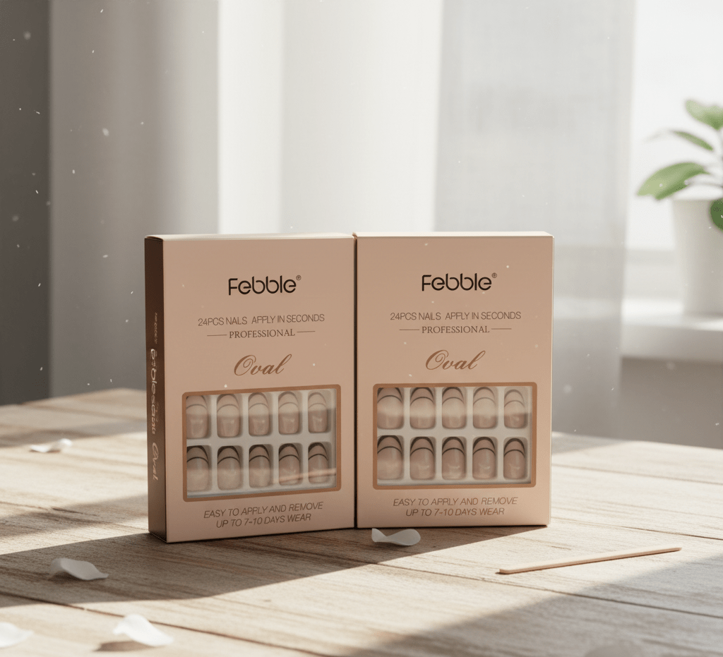 Febble - Oval Classic French Line Press - On Nails (Original) - Zambeel