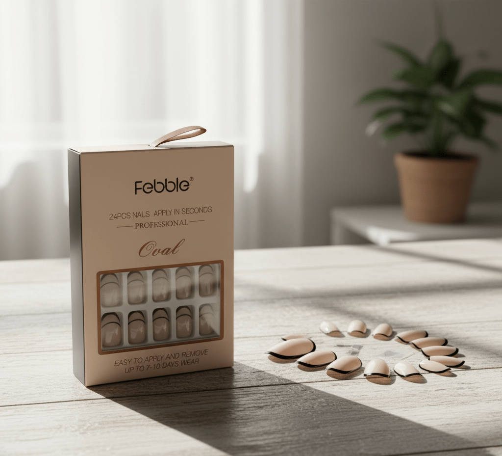 Febble - Oval Classic French Line Press - On Nails (Original) - Zambeel