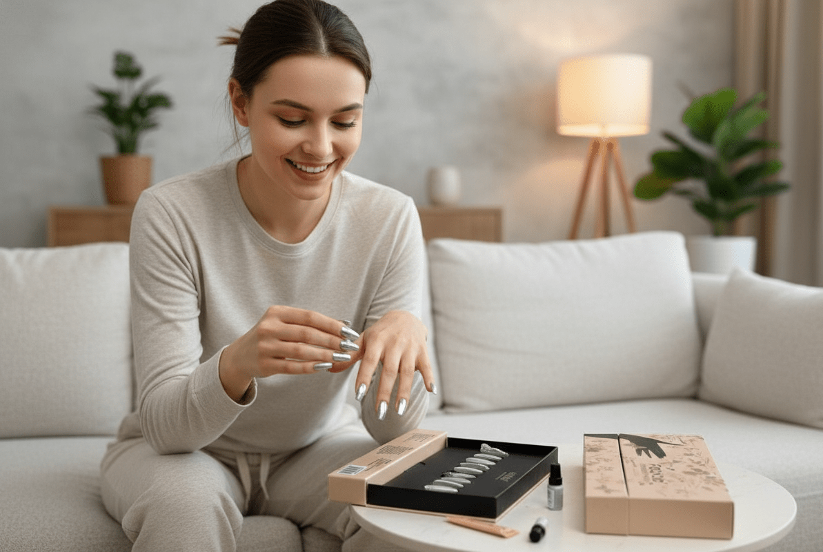 Febble - Silver Nocturne Chrome Nails (Original) - Zambeel