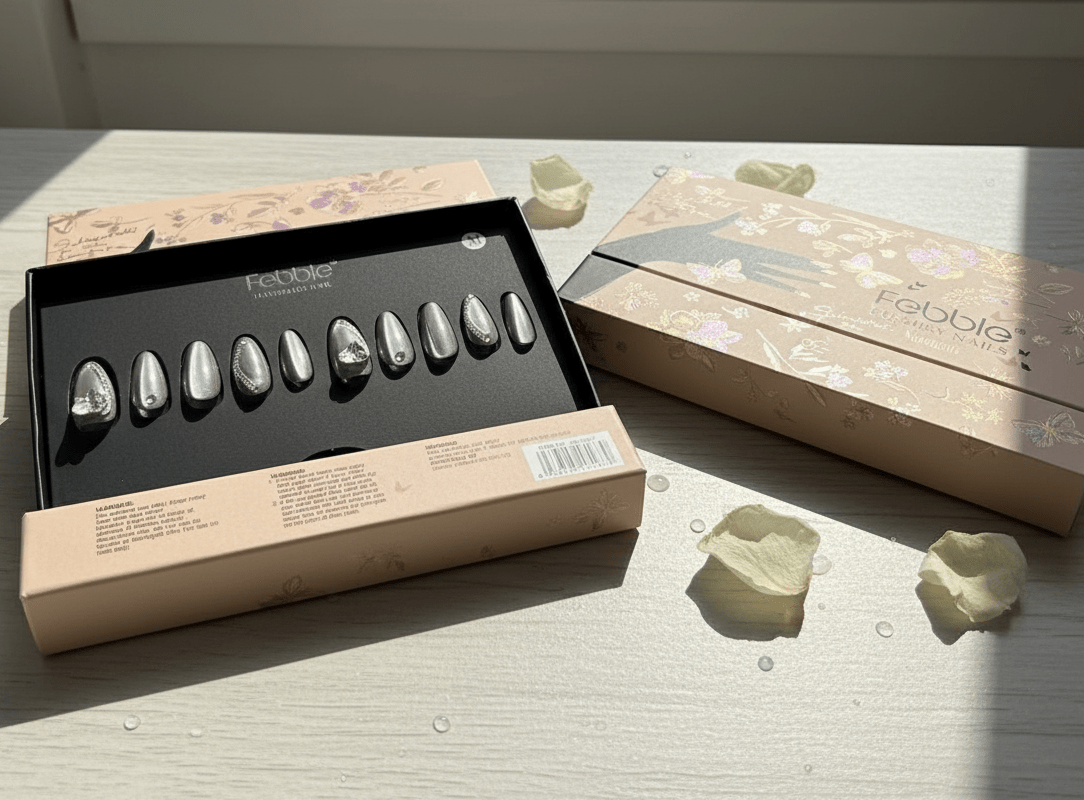 Febble - Silver Nocturne Chrome Nails (Original) - Zambeel