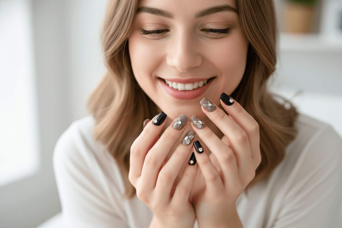 Febble - Wing Butterfly Noir Nails (Original) - Zambeel