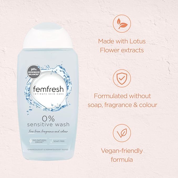 Femfresh - 0% Sensitive Intimate Wash (Original) - Zambeel