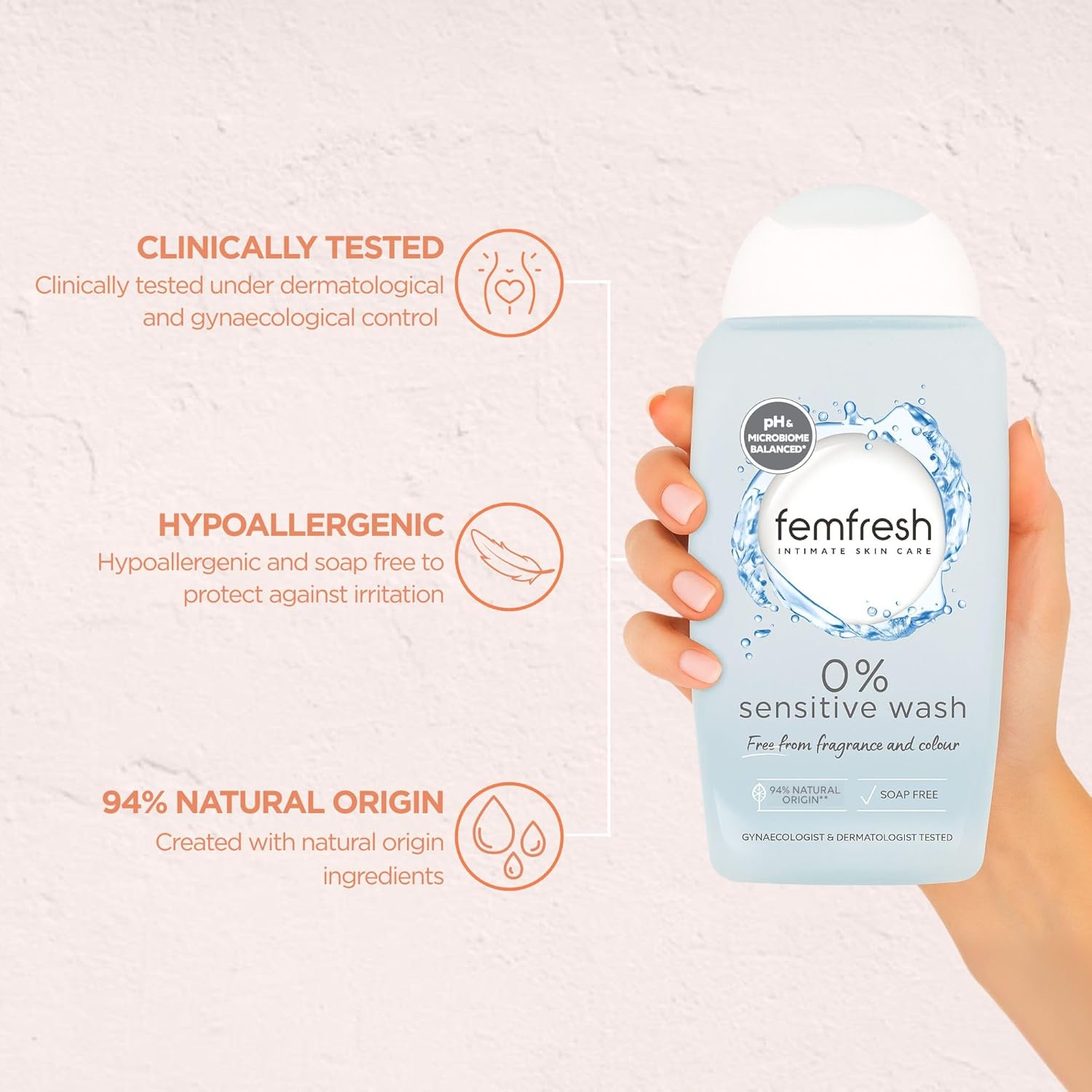 Femfresh - 0% Sensitive Intimate Wash (Original) - Zambeel
