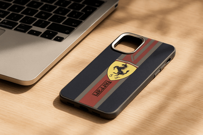 Ferrari Racing Stripes iPhone Case - Zambeel