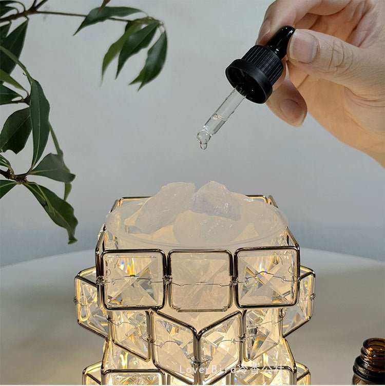 Fire Aromatherapy Crystal Diffuser Indoor Durable Household Night Light - Zambeel