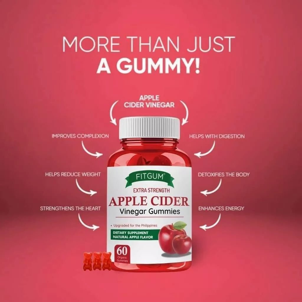 FitGum - Extra Strength Apple Cider Vinegar Gummies (Original) - Zambeel