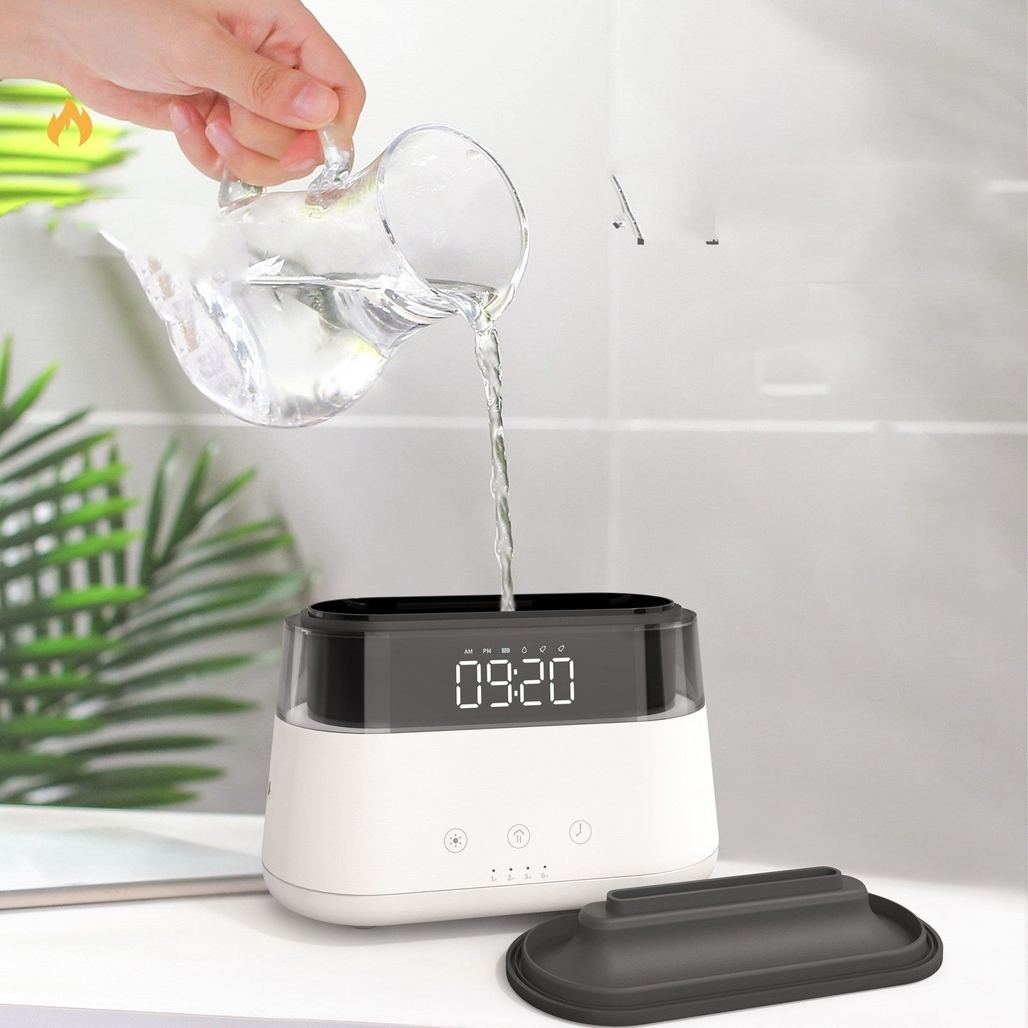 Flame Humidifier With Clock Bedroom Of Intelligent Timed Fragrance Spraying Machine For Home Use - Zambeel