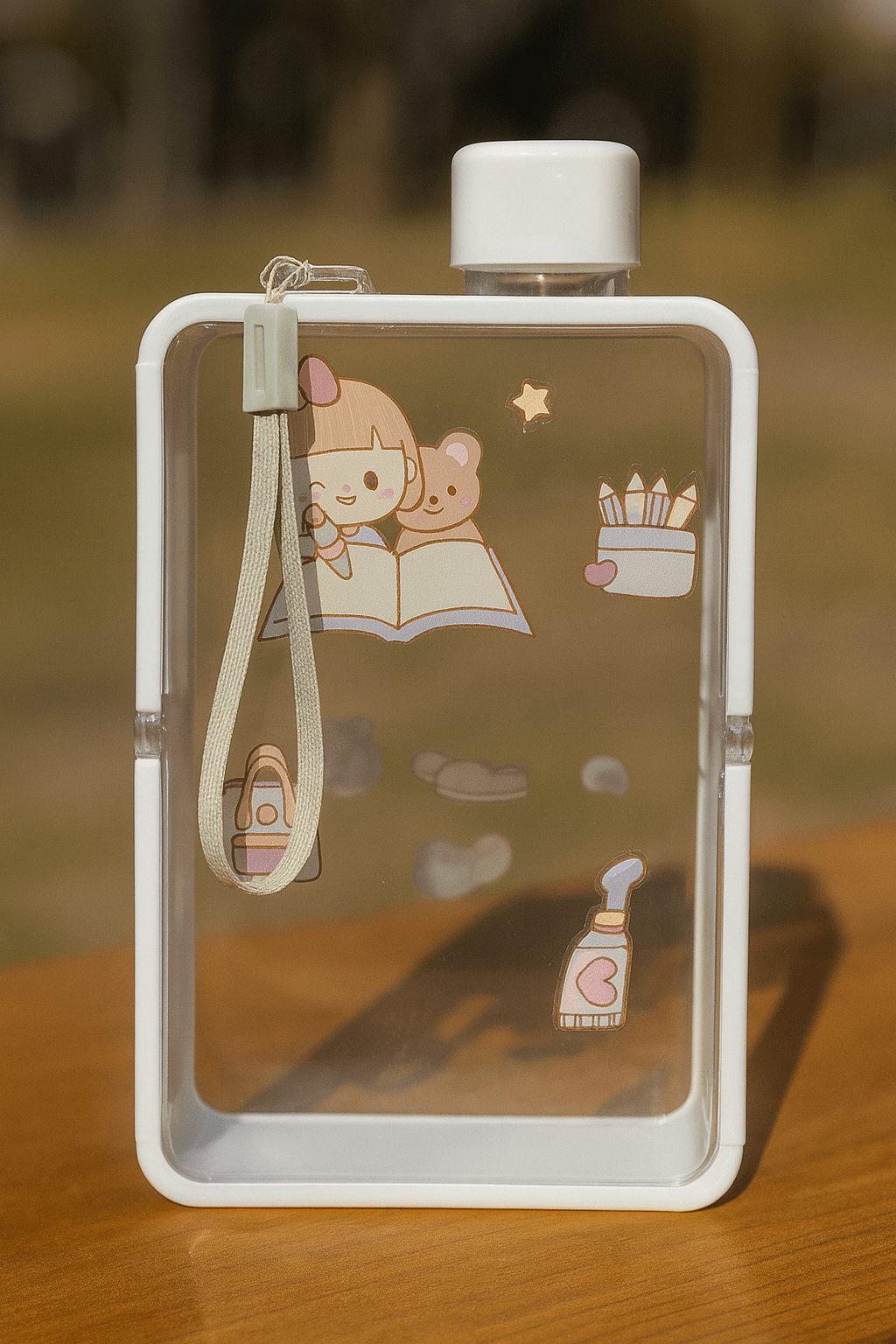 Flat Cartoon Water Bottle - Zambeel