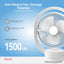 Flexy - Rechargeable Table Fan - Zambeel