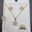 Floral Blossom Cubic Zirconia Jewelry Set - Zambeel