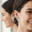 Floral Crystal Vine Earrings - Zambeel
