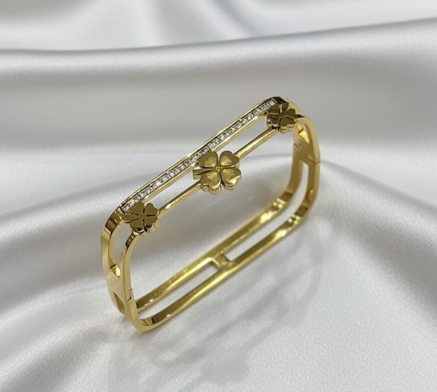 Floral Double - Layer Bangle - Zambeel