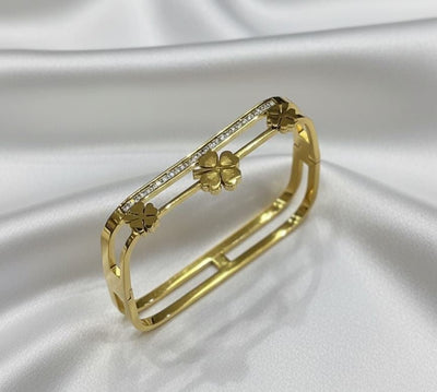 Floral Double - Layer Bangle - Zambeel