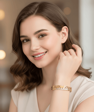 Floral Luxe Butterfly Bangle - Zambeel