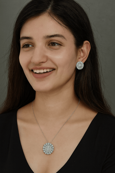 Floral Radiance Necklace Set - Zambeel